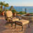 Jared Outdoor Ottoman with Sunbrella® Cushion