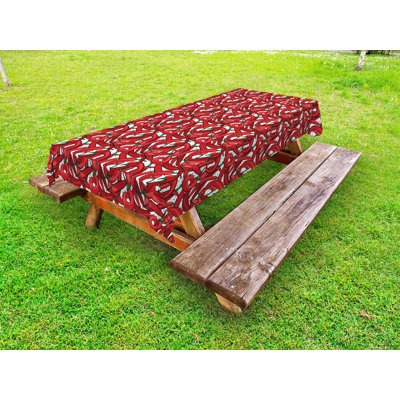 Rectangle No Pattern Polyester Tablecloth