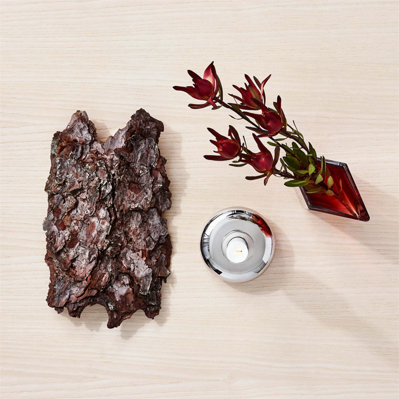 Juba Metal Tabletop Candlestick, 7.2" H x 3.5" W x 3.5" D