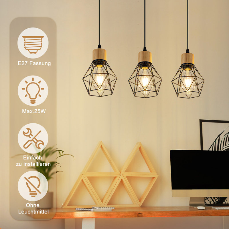 3 - Light Stainless Steel Bell Pendant