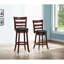 Chaise de bar pivotante à 360 degrés, chaise de salle à manger en similicuir avec repose-pieds confortable, chaise d'appoint
