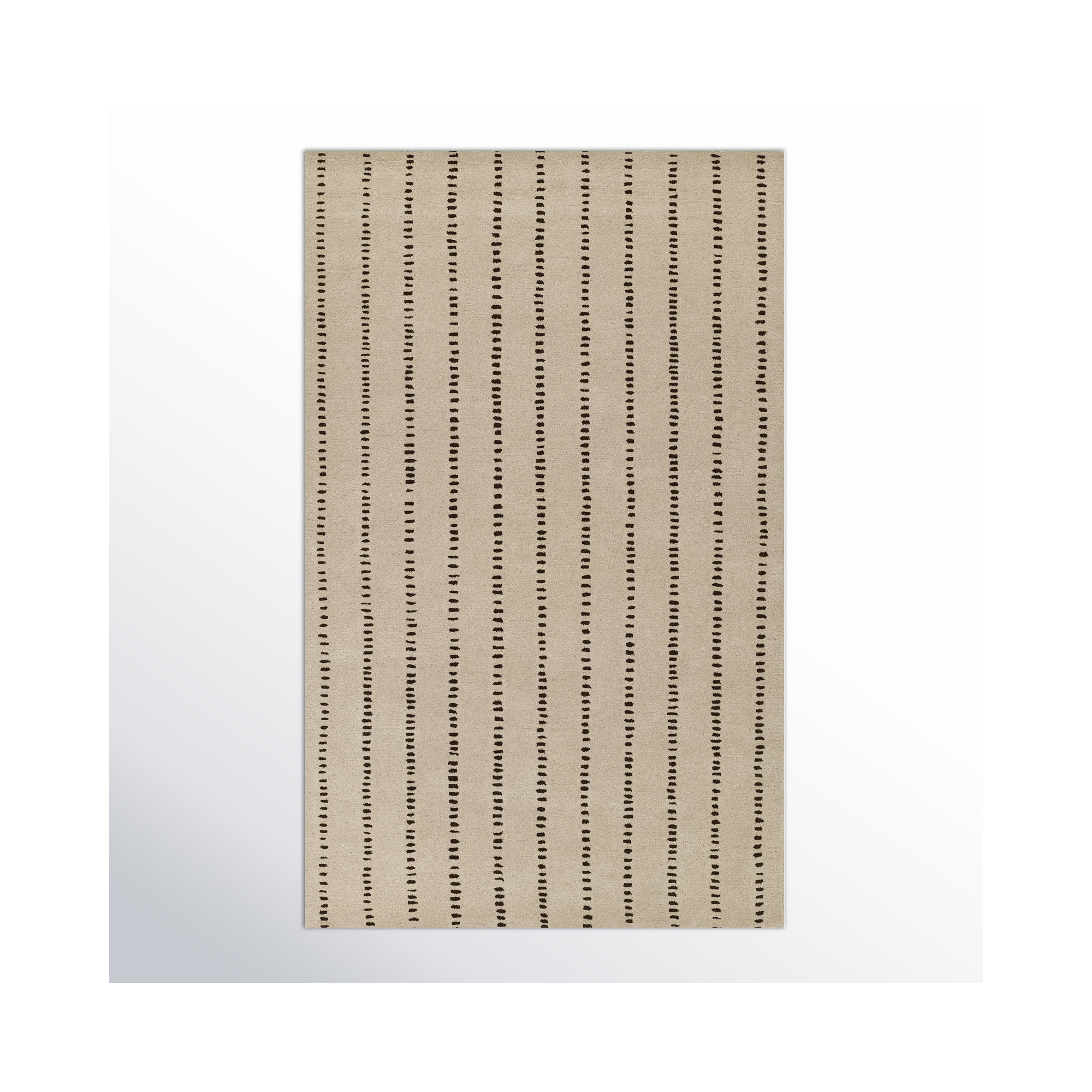 Austen Hand Tufted Wool Beige Rug, Runner 2'6" x 8'