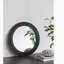 Miroir mural rond 23,5 "avec cadre en bois noir, miroir décoratif classique antique, pour salon, vestibule, salle de bain, bureau