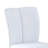 PU Bar Stool Set - 2-Piece, Featuring Vertical And Smooth-Lined Backrests With Trumpet-Shaped Silver Metal Legs-125536042