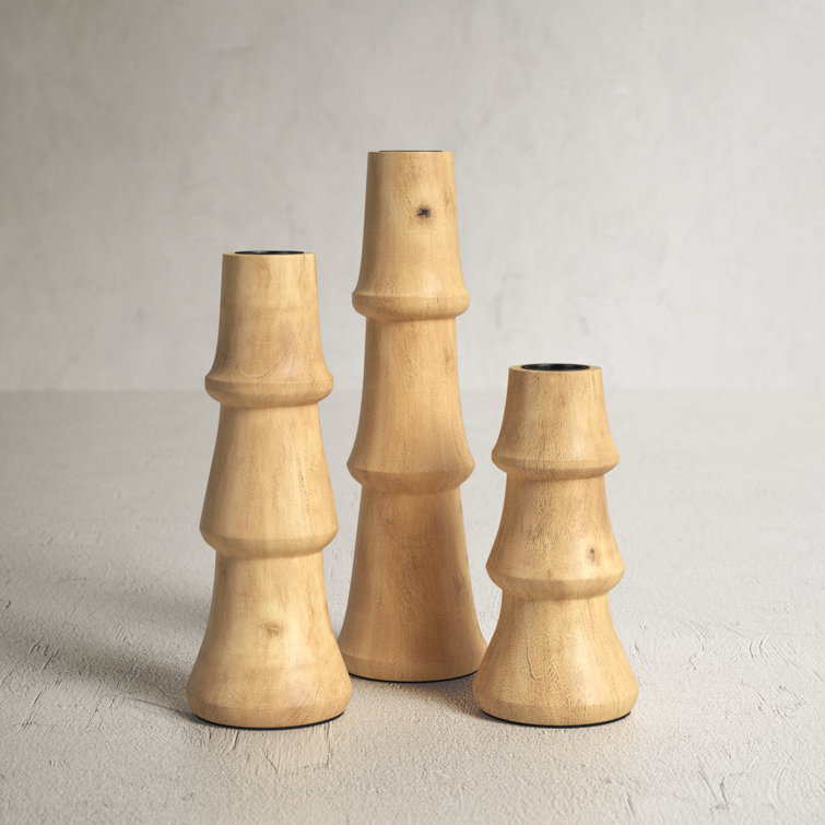 Solid Wood Tabletop Candlestick