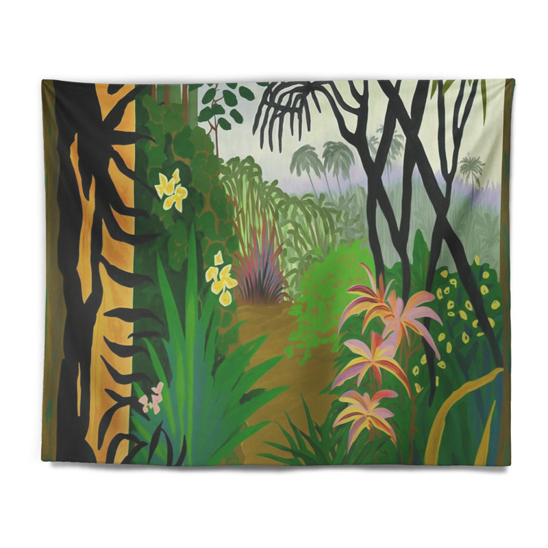 - Tapisserie murale florale et botanique, H 32 po x l 39 po