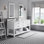 Madalyn 60" Double Sink Bathroom Vanity Set with Mirror