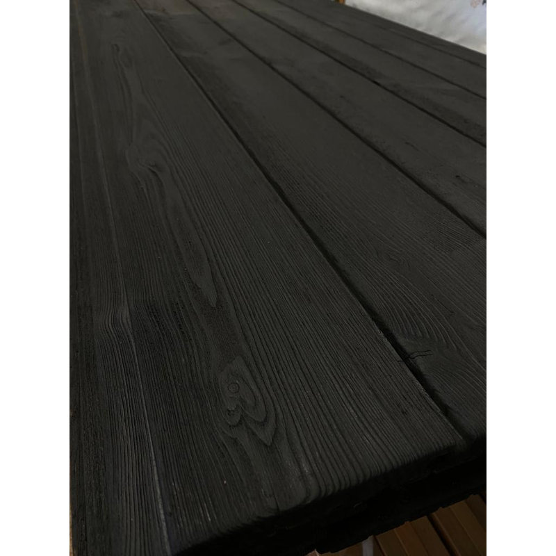 Ebony Charred Brushed Siberian Larch Tongue And Groove Cladding (L) 4Mtr (W) 145Mm (T) 21Mm Pack Of 5 Pieces