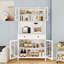 Armoire de rangement de 71 po avec comptoir pour four à micro-ondes