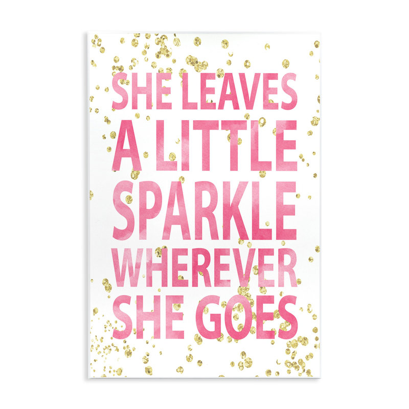 Plaque murale «Biller She Leaves a Little Sparke», 15" H x 10" W