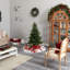 Lighted Artificial Spruce Christmas Tree-1365520710