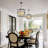 6-Light Adjustable Lantern Chandelier Pendant Light Fixture for Dining Room Hallway Foyer Entryway-310570631