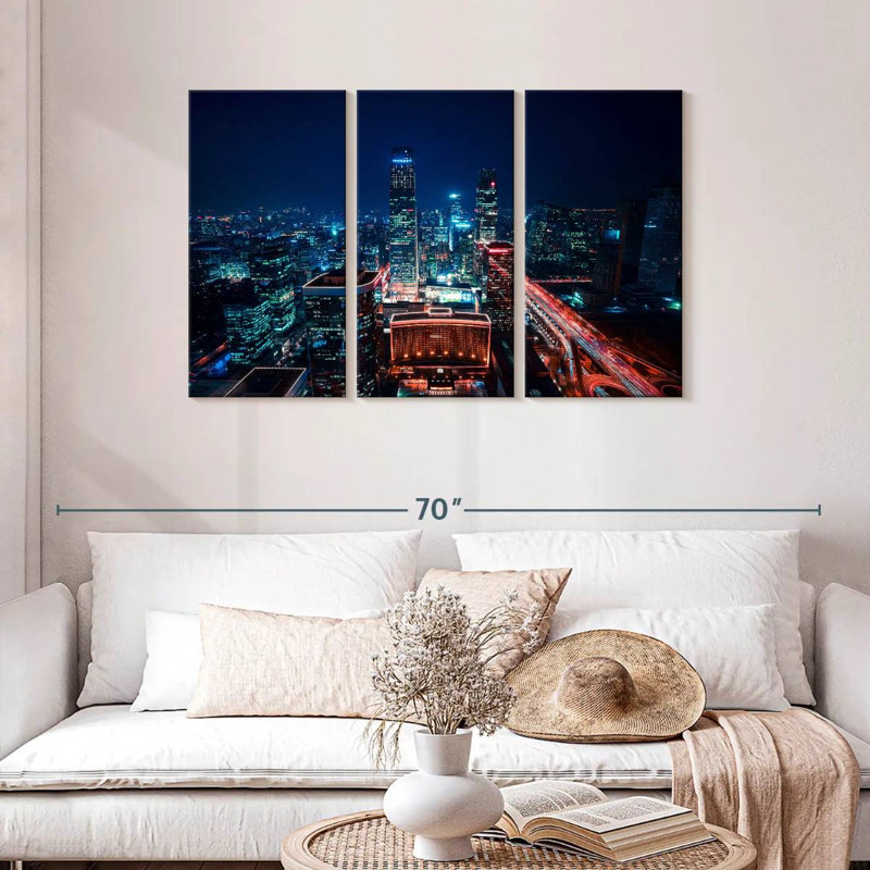 Beijing CBD Night, 28" H x 45" W