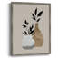 «Simple Bud Vases I», reproduction encadrée - bois massif-1848887692