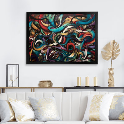 " Blue Red Graffiti Blend "