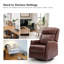 Ensemble de 2 fauteuils inclinables pivotants en cuir véritable Hugh-1225238401