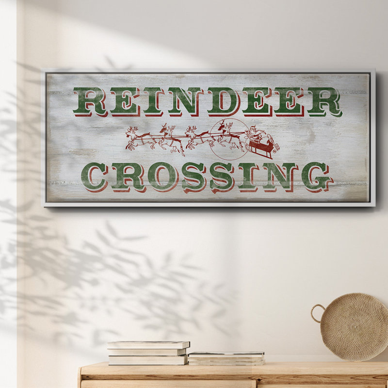Renne croisée - toile encadrée