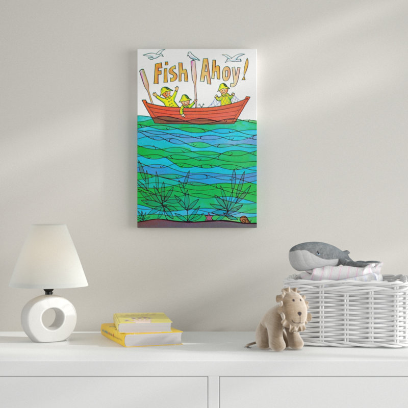 Fish Ahoy - Wrapped Canvas Print, 61cm H x 41cm W
