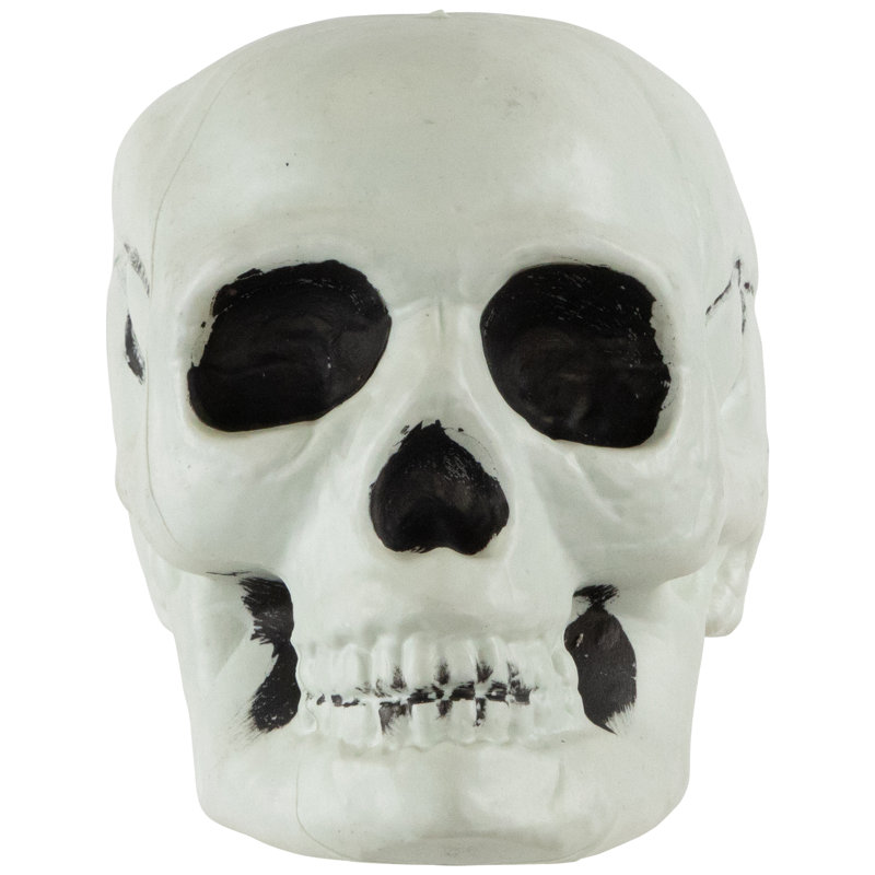 Bag Of Skulls Halloween Decorations - 6" - Set Of 3