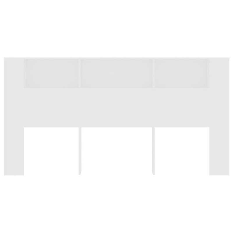 Headboard, 105cm H x 200cm W x 19cm D, White