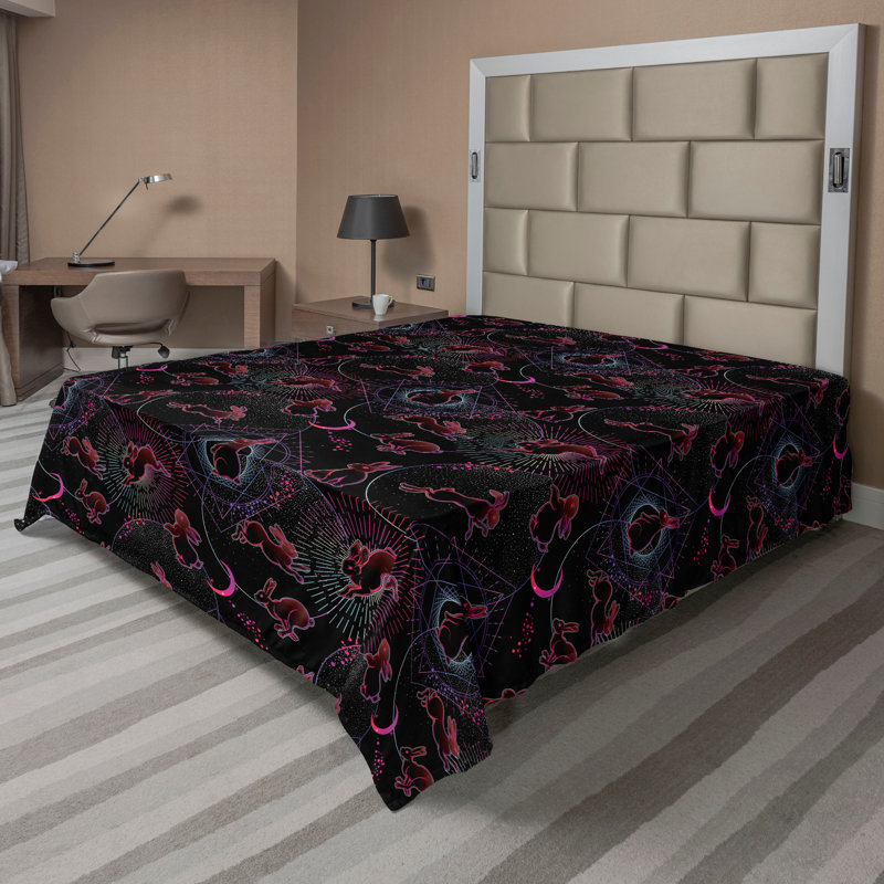 Drap plat Ambesonne, Drap plat pour très grand lit californien