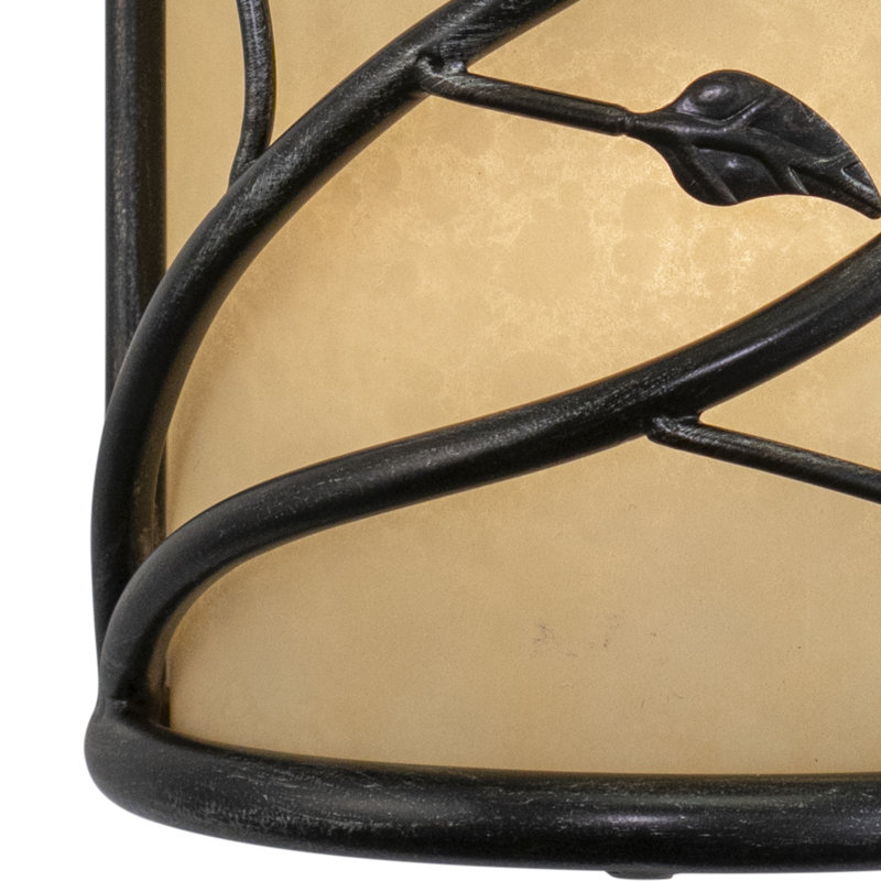 Mia Steel Flush Mounted Sconce