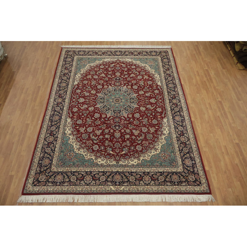Traditional Medallion Oriental Wool Rug 9x12