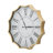 23.5x2.5x23.5" Vintage Roman Numeral Wall Clock with Gold Trim