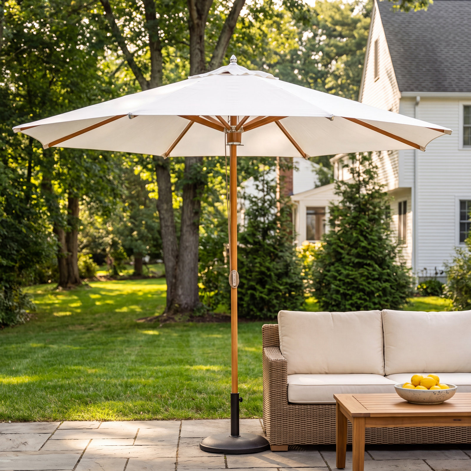 10.8' Sunbrella® Market Umbrella, White