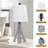 Khrysten 24" Modern Table Lamp Paris Tower Base with 3-Color Temperature Bedside Table Lamp (Bulbs Included)-1066695175