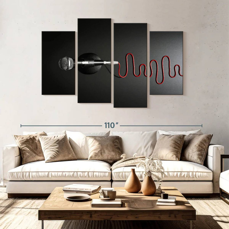 Abarca Wired Microphone, 54" H x 84" W