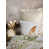 Blanc / vert / beige floral est en rupture de stock