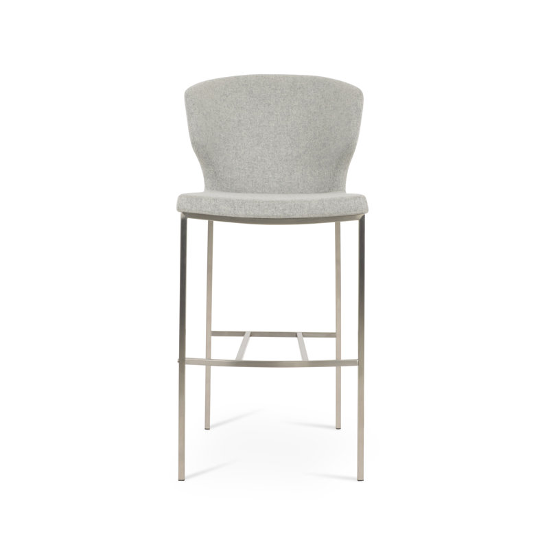Tabouret de bar et de comptoir en métal Amed Plus, Tabouret de bar (siège d'une hauteur de 29 po), Orange