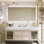 Armoire de salle de bain simple de style nordique