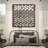 Wooden Handmade Inspired Coral Gray Wall Decor with Mirror Backing