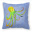  Coussin Octopus on Blue 14 "