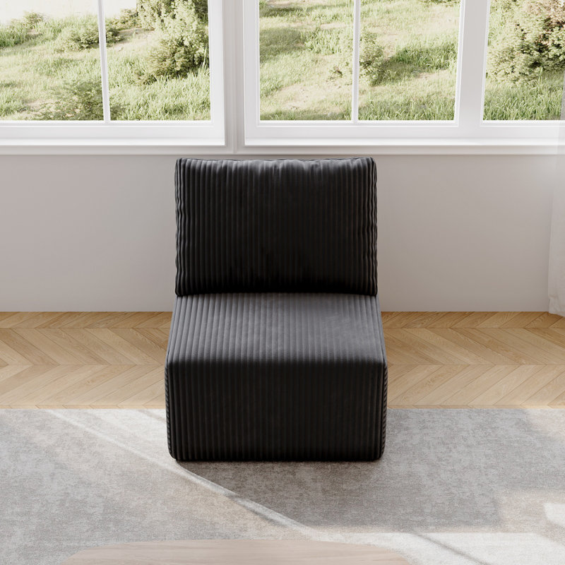 Canapé modulaire spacieux en velours côtelé, design moderne pour la maison