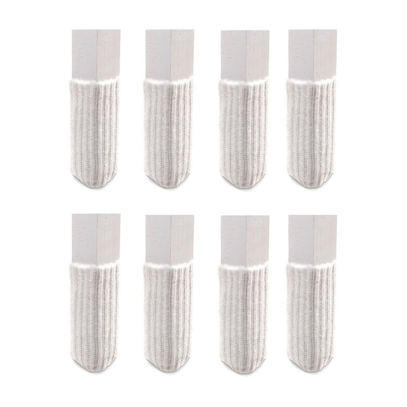 Protecteurs de plancher NancyProtectz, la chaussette de mobilier originale (moyenne), Blanc