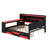 Modern Bed Frame with Built-in Charging Station and Storage Drawers-856530775