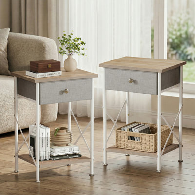 Ensemble de 2 tables d'appoint Alameen