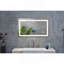 LED Bathroom Mirror 40  "X   24" With Front And Backlight, Large Dimmable Wall Mirrors With Anti-Fog, Memory, 3 Colours, LED Vanity Mirror-118088272