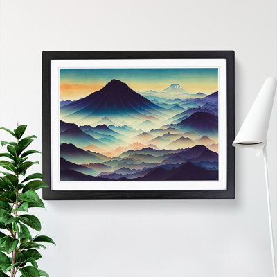 Japanese Mountain Watercolour Vol.2 - Single Picture Frame Print
