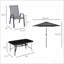 Ensemble de conversation d'extérieur, ensemble de table et chaises de salle à manger de patio, ensemble de mobilier de patio 8 pièces-947643615-947643602