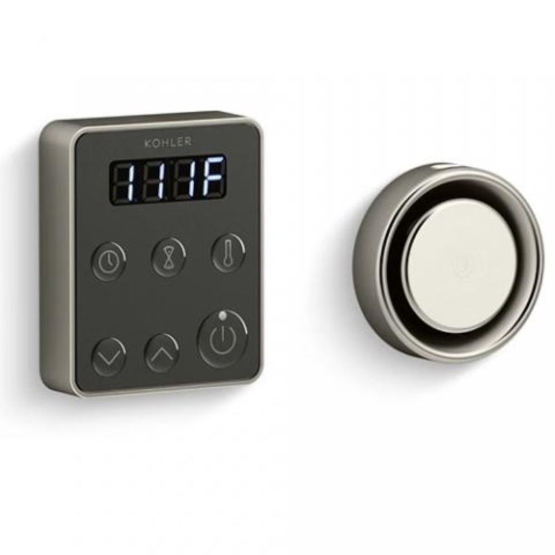 Ensemble de commande de générateur de vapeur Invigoration Series, Nickel brossé éclatant