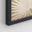 Minimal Botanical IDÉE4WALL, art mural encadré, feuille d'îlot tropical brun et brun-90162021-90162025