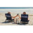  Premium Reclining Beach Chairs - Portable Lay Flat Folding Beach Chair for Adults - Includes Shoulder Backpack Strap, Pillow, 2 Pockets, and Cup Holder - Black-490107683