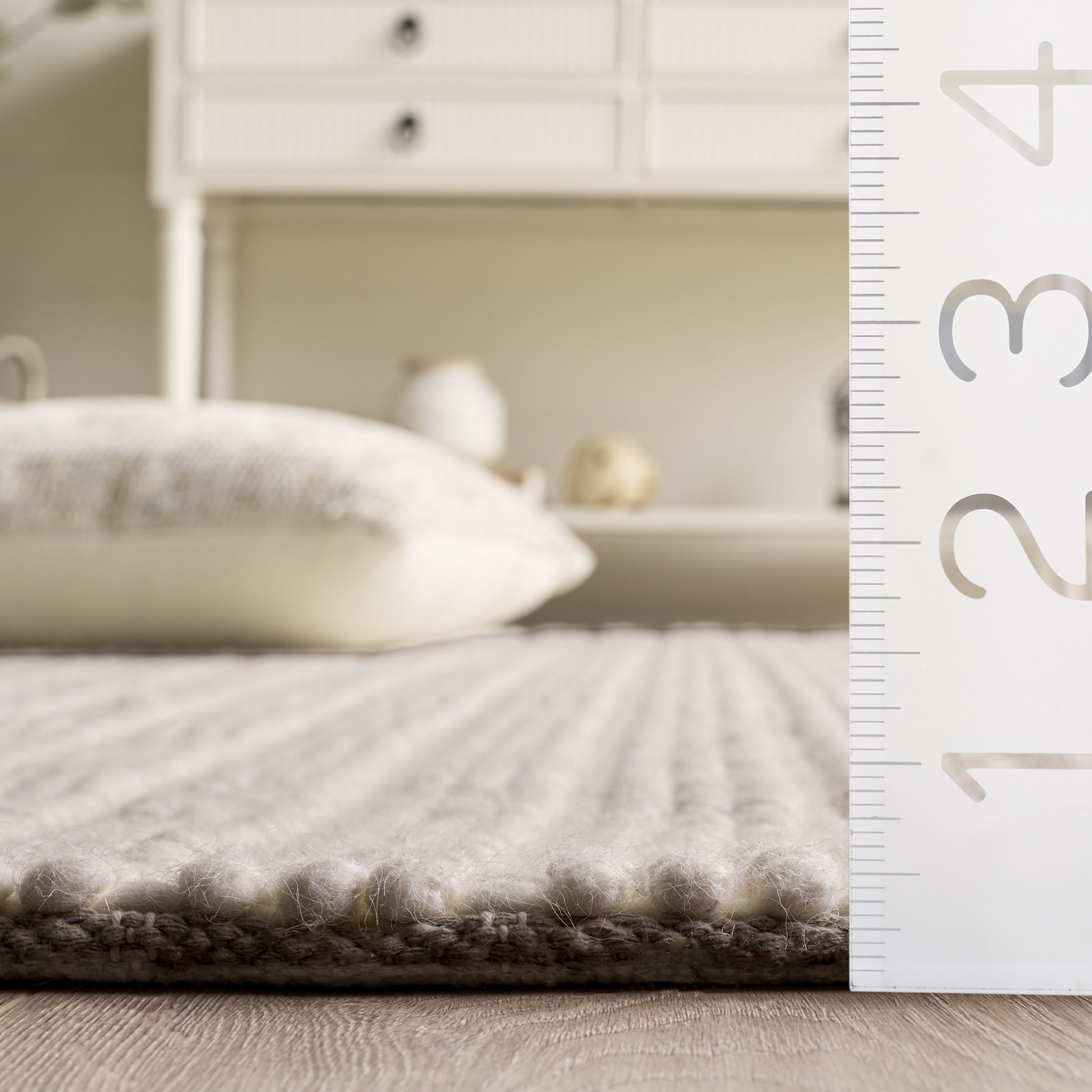 Hand-Woven Performance Rug, Square 6'