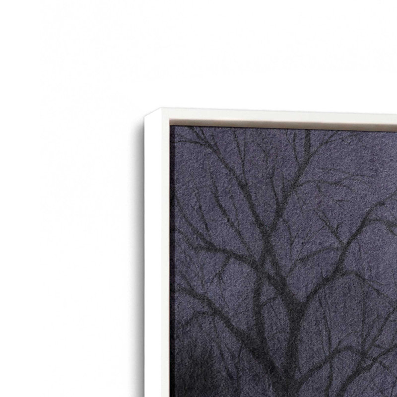 «Haunted Dusk I» par Grace Popp, reproduction d'art sur toile, Cadre flottant sans passe-partout, H 48 po x l 32 po, Blanc