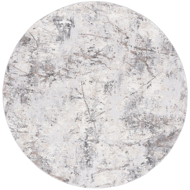 Vogue Performance Abstract Rug, Round 6'7"