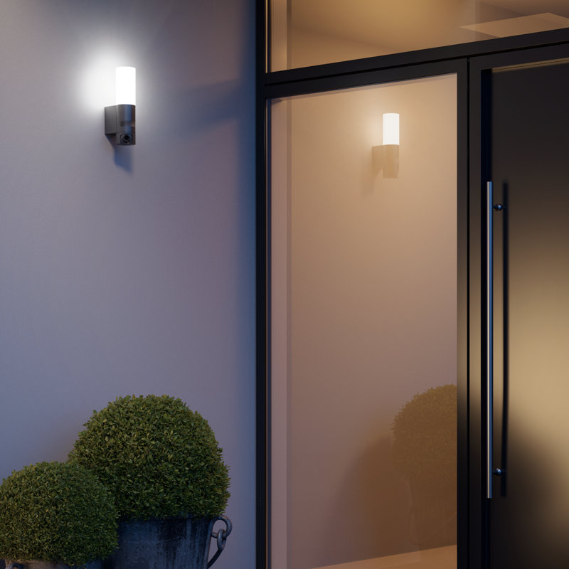 LED Outdoor Wall Light L 620 CAM Full HD Camera Motion Sensor Security Light Adjustable via App
